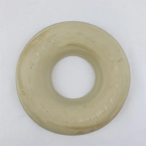 Unbranded Solid Beige Stoneware Ceramic Donut Shaped Serving Dish 11.25"