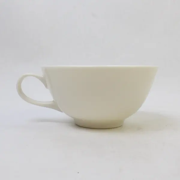 Lot Of 4 Syracuse China Brand Serene Pattern Matching White Ceramic Cups 2" Tall