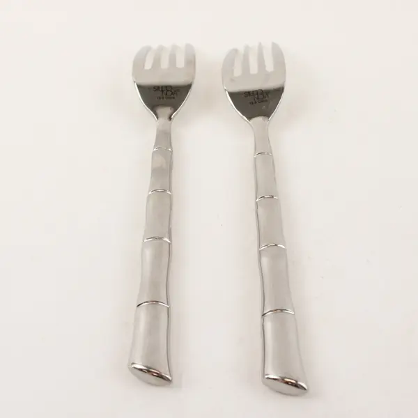 Set of 2 Studio Nova Stainless Steel Dinner Forks 8in Used