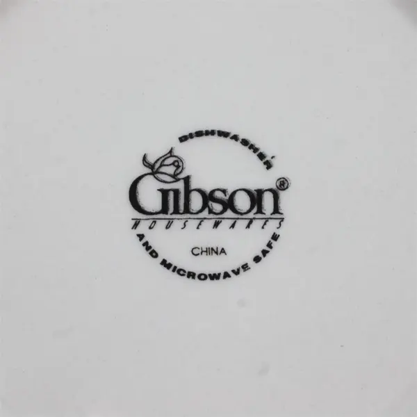 Lot Of 5 Gibson Designs Roseland Pattern Floral Ceramic Salad Plates 7.75" Dia