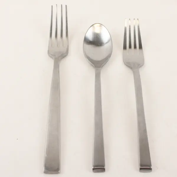 Lot of 3 Cambridge Clark Satin Stainless Fork Salad Fork & Place/Oval Soup Spoon