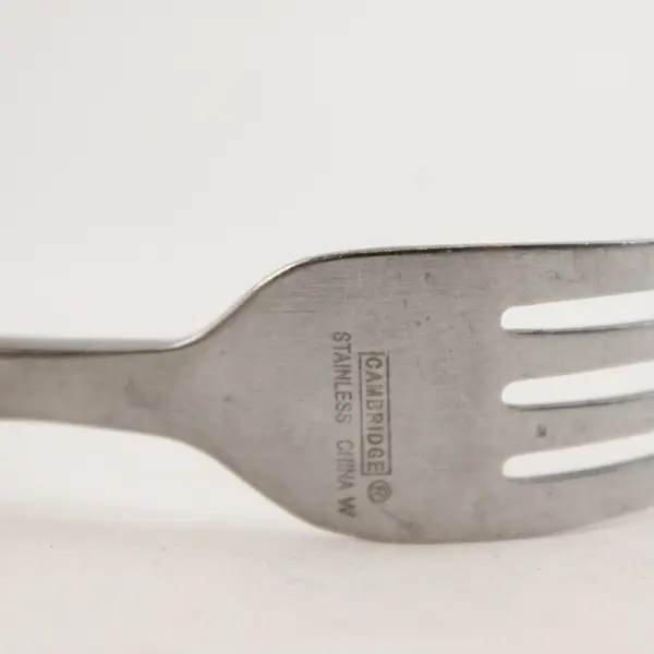 Lot of 3 Cambridge Clark Satin Stainless Fork Salad Fork & Place/Oval Soup Spoon