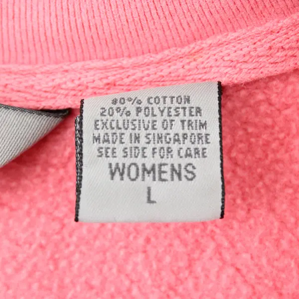 Eddie Bauer Pink 1/4-Zip Pullover Women's Large