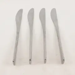 Set of 4 Studio William Stainless Steel Modern Dining Knives