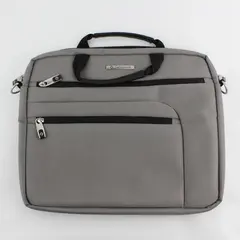 Samsonite Gray Laptop Carry Case 17" Model F00084 Zipper Top w/ Carrying Handle