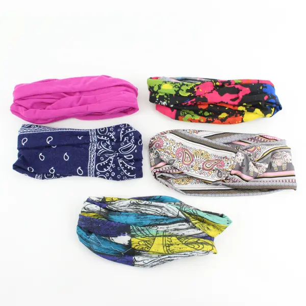 Lot of 5 Women's Headbands Varied Colors and Patterns