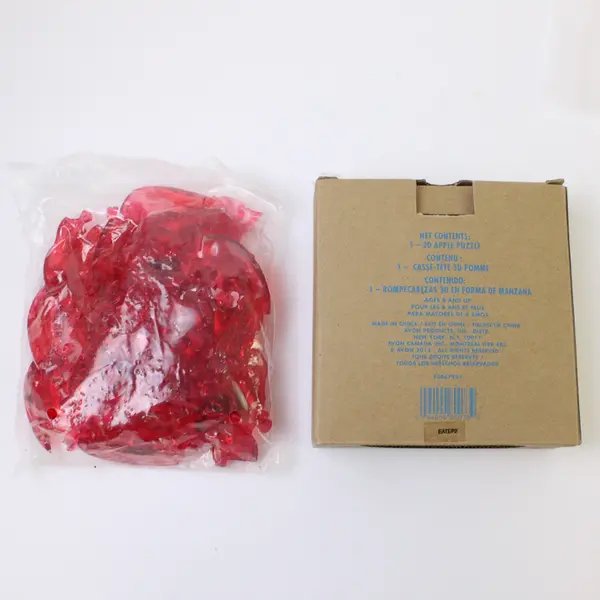 Avon 2012 Red 3D Apple Puzzle Teacher Gift Collectible Used
