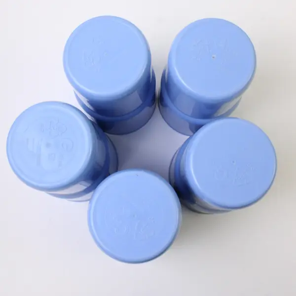 Set of 5 Light Blue Tupperware 12oz Plastic Drink Cups Dishwasher Safe