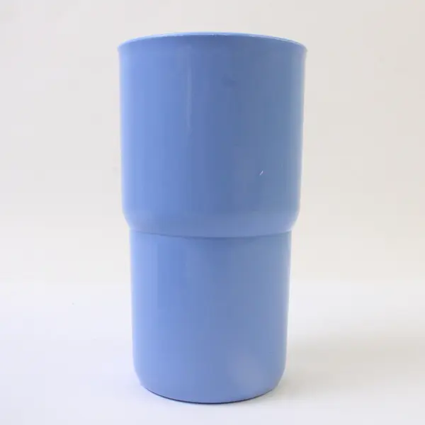 Set of 5 Light Blue Tupperware 12oz Plastic Drink Cups Dishwasher Safe