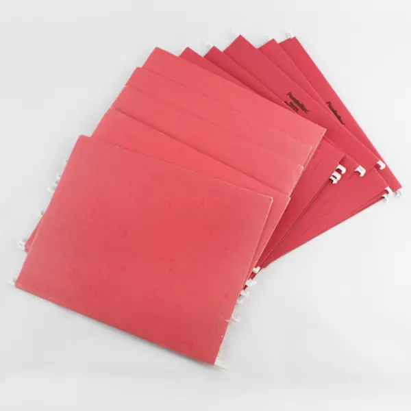 Lot of 20 Standard Size Pendaflex Hanging File Folders Red