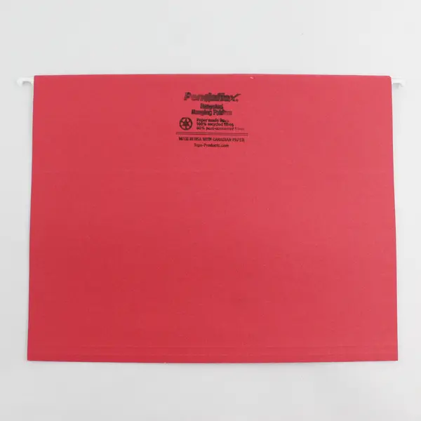 Lot of 20 Standard Size Pendaflex Hanging File Folders Red