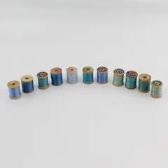 Lot of 11 Spools Coats & Clark Pastel Blue Sewing Thread