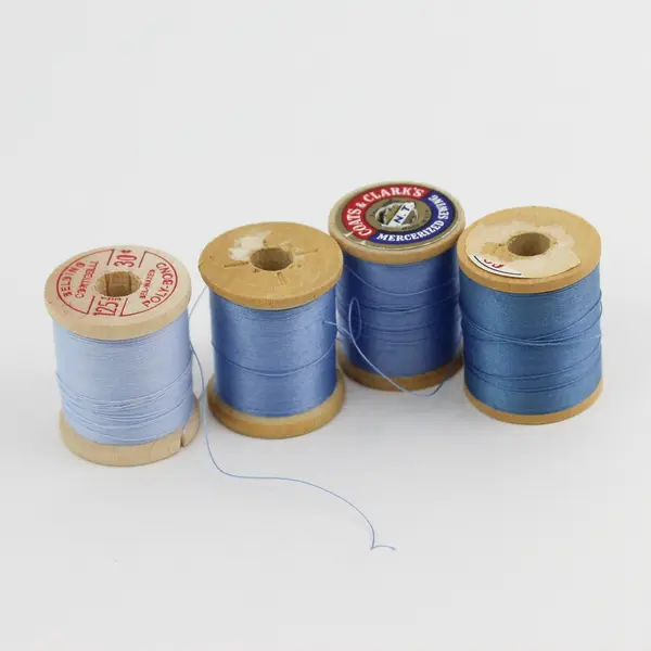 Lot of 11 Spools Coats & Clark Pastel Blue Sewing Thread