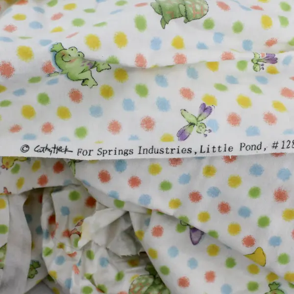 3+ Yards Cathy Heck for Springs Industries Little Pond Flannel Fabric