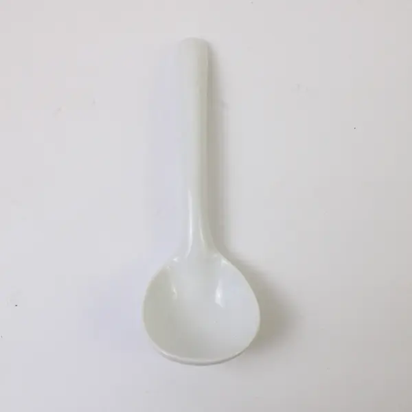 White Ceramic Gravy Boat with Attached Saucer & Matching Ladle