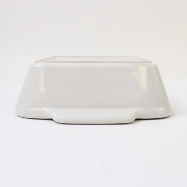 White Ceramic Rectangular Mini Baking Dish w/ Handles 8x5.5 Oven-Safe