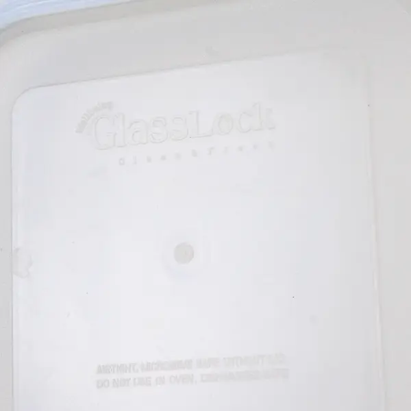 Glass Lock Square Glass Food Storage Container 4.5" Oven Safe Used
