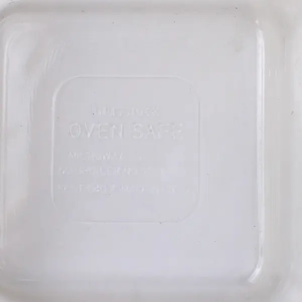 Glass Lock Square Glass Food Storage Container 4.5" Oven Safe Used