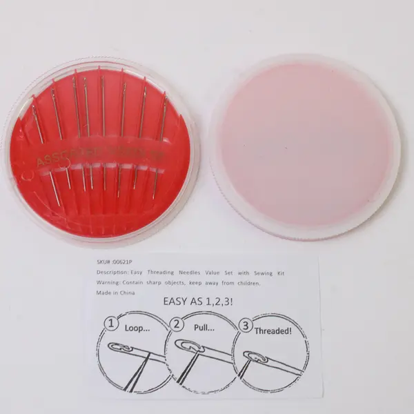 New Sewing Kit with Easy-Threading Hand Needles - Portable Travel Repair