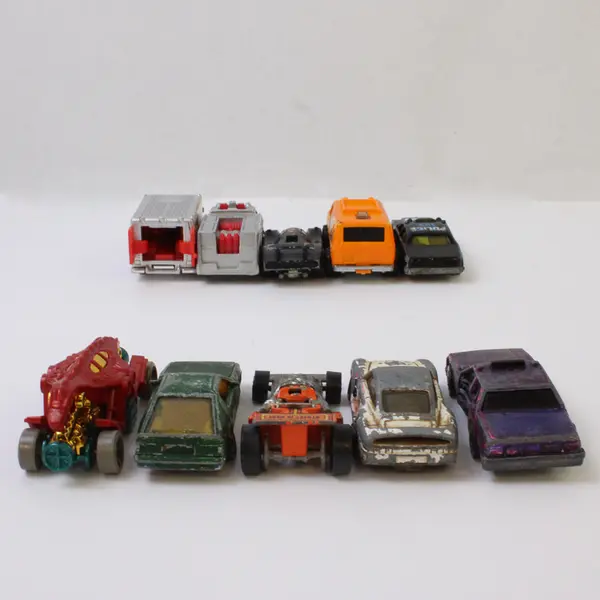 Lot of 10 Vintage Hot Wheel Toy Cars - Loose Diecast - 1970's & 1980's Only