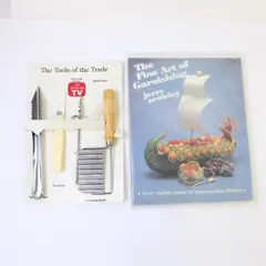 Fine Art of Garnishing by Jerry Crowley 1978 Radish Rose Watermelon Whale Knife