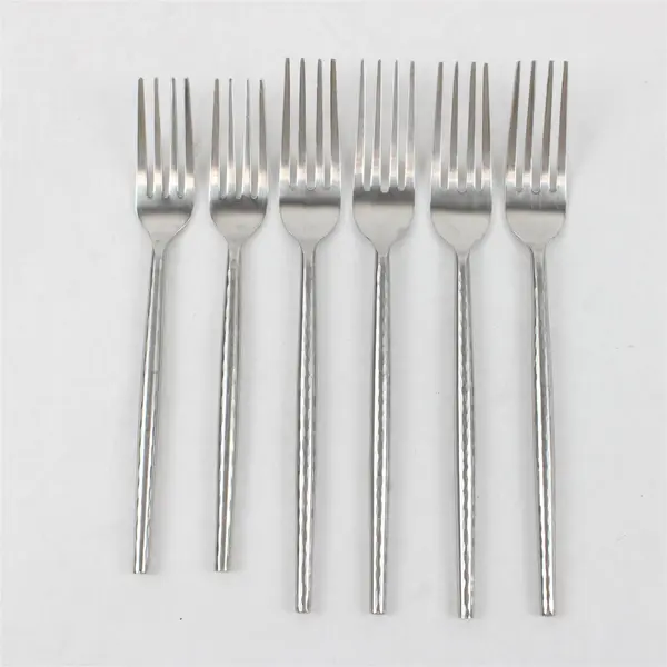 6 Cambridge Dinner Forks Stainless, India Pattern Unknown