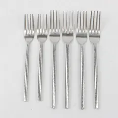 6 Cambridge Dinner Forks Stainless, India Pattern Unknown