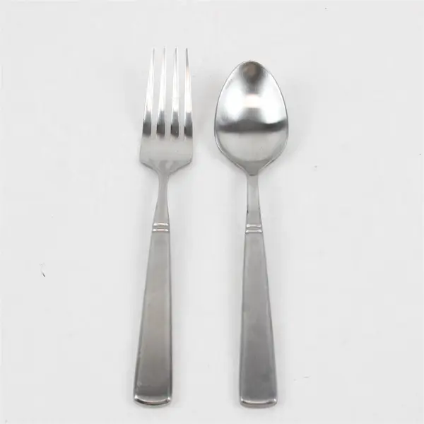  Lot of 2 Cambridge Stainless China Flatware Unknown Pattern