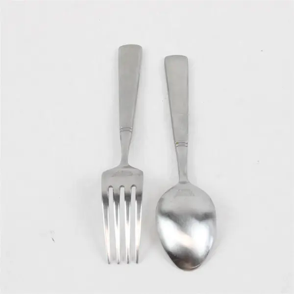  Lot of 2 Cambridge Stainless China Flatware Unknown Pattern