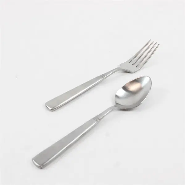  Lot of 2 Cambridge Stainless China Flatware Unknown Pattern