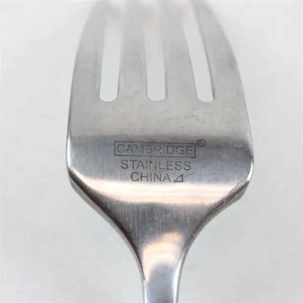  Lot of 2 Cambridge Stainless China Flatware Unknown Pattern