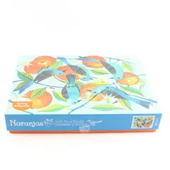 1000 Piece Jigsaw Puzzle by Galison, Birds on Branches, Naranjas Complete