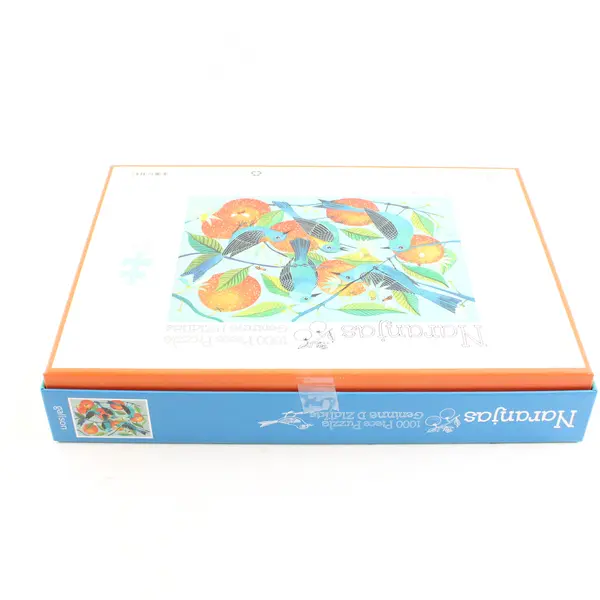 1000 Piece Jigsaw Puzzle by Galison, Birds on Branches, Naranjas Complete