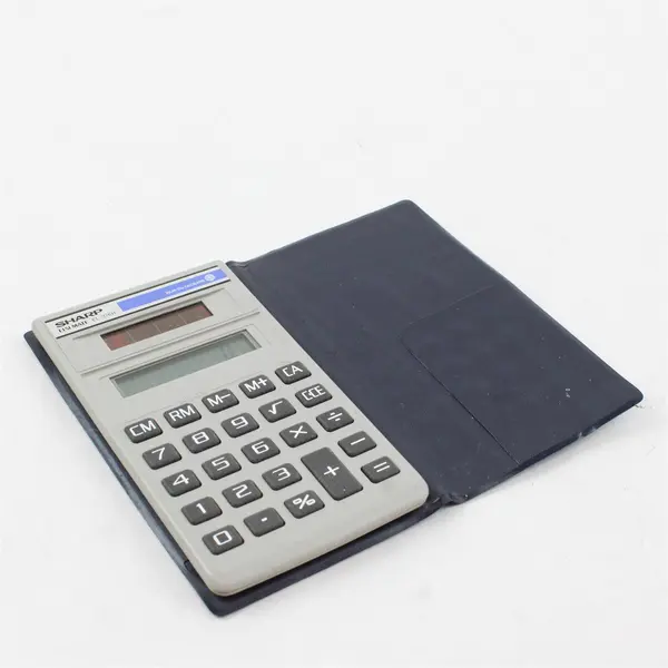 Vintage Sharp Elsi Mate EL-376H Solar Calculator - Compact Collectible