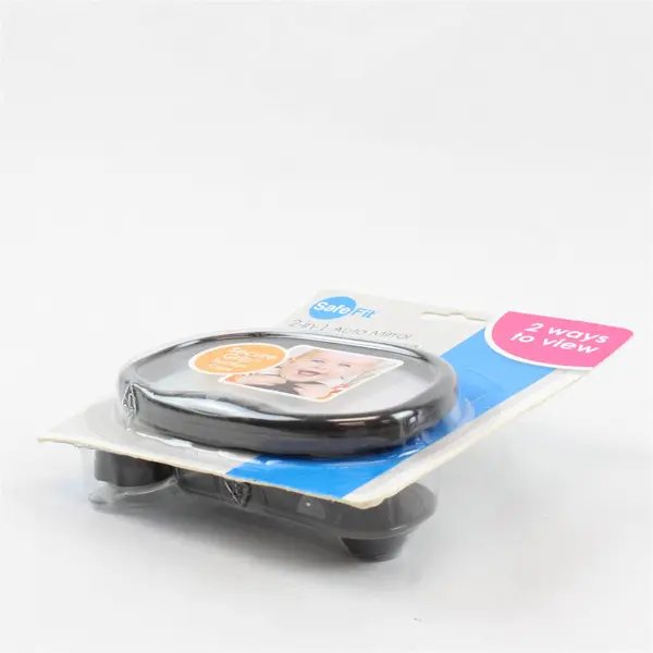 SafeFit 2-in-1 Baby Car Mirror Suction Cup Window Adjustable - New