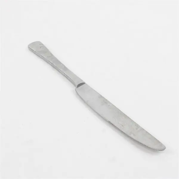 Two Oneida Serif (Stainless) Dinner Knives Used Flatware Pieces
