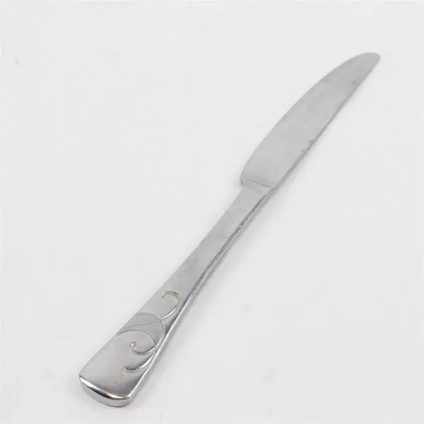 Two Oneida Serif (Stainless) Dinner Knives Used Flatware Pieces