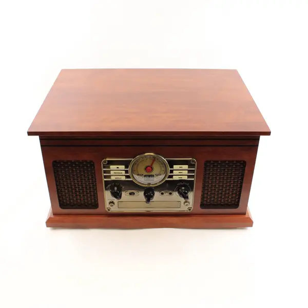 Victrola Nostalgic 6-in-1 Bluetooth Record Player & Multimedia Center - Mahogany