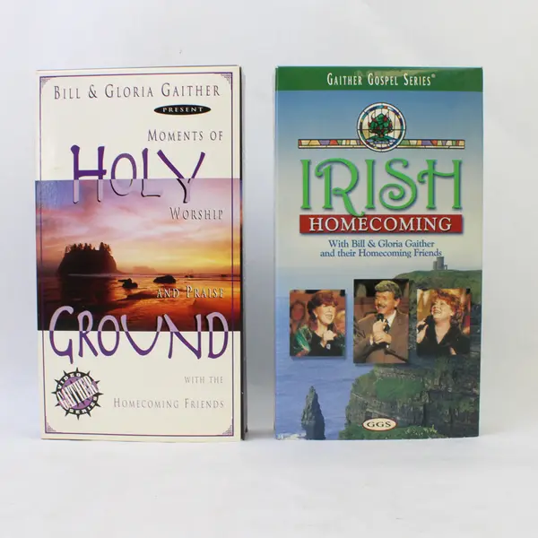 Lot of 2 VHS Tapes Irish Homecoming Bill & Gloria Gaither