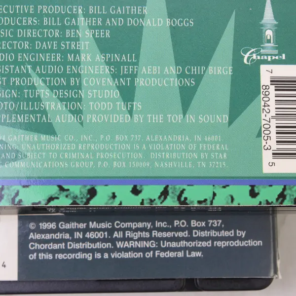 Lot of 2 VHS Bill & Gloria Gaither - Landmark / Moments to Remember
