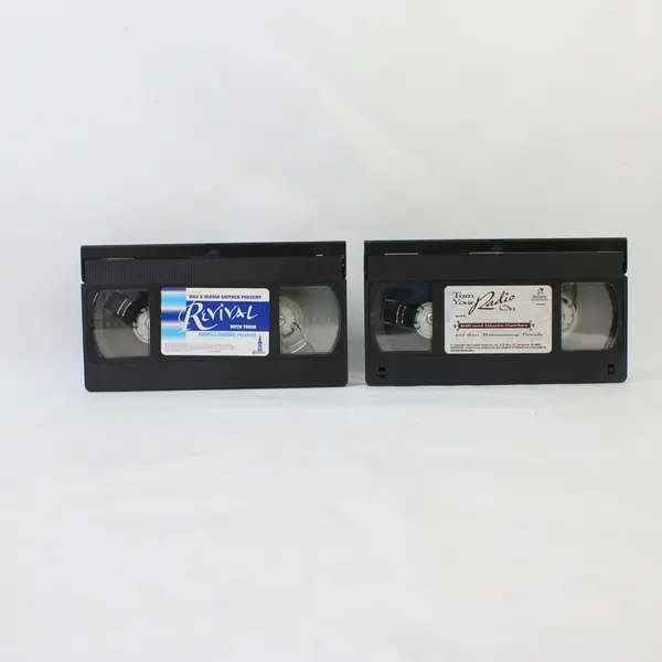 Lot of 2 VHS Tapes Bill & Gloria Gaither Revival: Turn Your Radio On