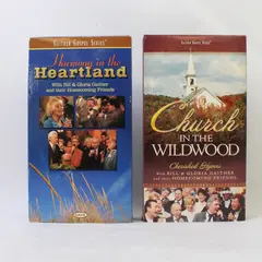 Lot of 2 Bill & Gloria Gaither VHS - Harmony in the Heartland; Cherished Hymns