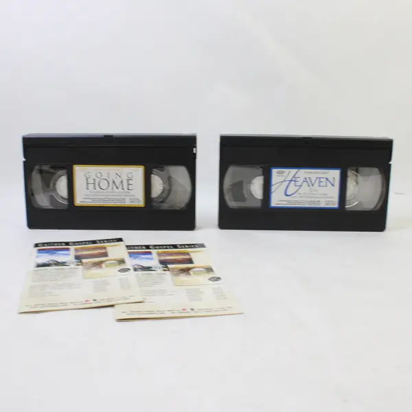 Lot of 2 VHS Bill & Gloria Gaither - Going Home & Heaven (Christian Gospel)