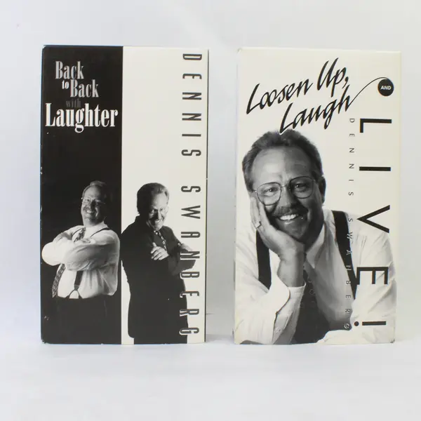 Lot of 2 Dennis Swanberg VHS Tapes Back to Back Laughter Loosen Up