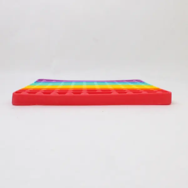 Pop It Fidget Toy Push Bubble Sensory Stress Relief Kids Rainbow 8x8