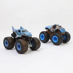 Lot of 2 Monster Trucks - Hot Wheels & Unbranded Shark Diecast