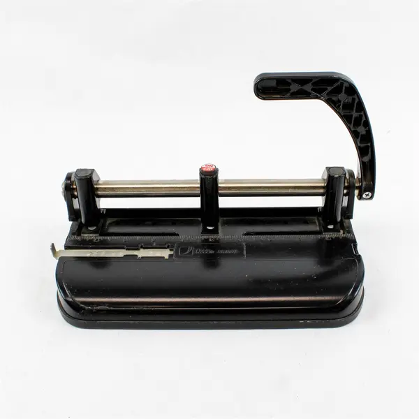 Vintage ACCO Model 350 Heavy Duty 3-Hole Paper Punch w/ Slide Guide Lever