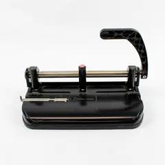 Vintage ACCO Model 350 Heavy Duty 3-Hole Paper Punch w/ Slide Guide Lever