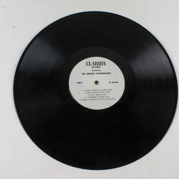 The Bright Tomorrows: A Wonderful World C-2104 Vinyl Record - Good Condition