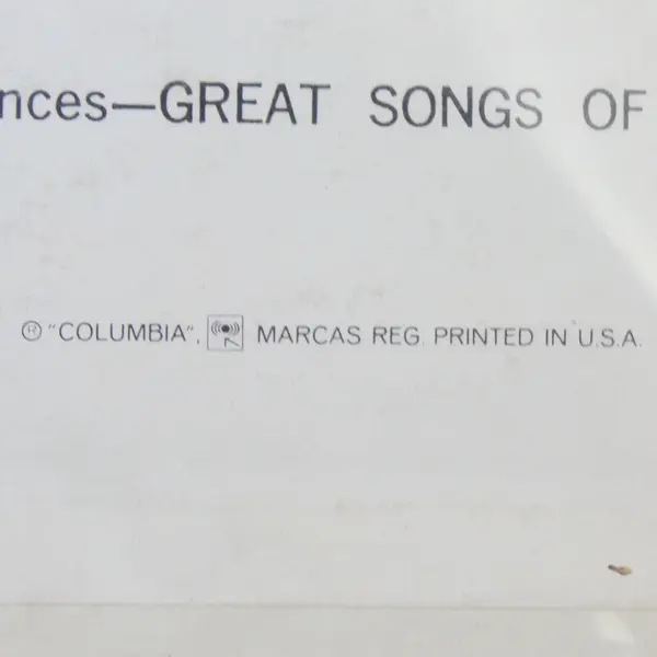 Great Songs of the 60's Various Artists Columbia Records 33rpm Vinyl LP